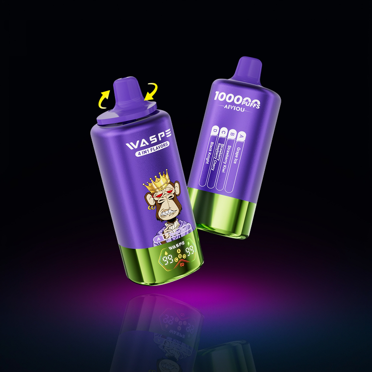 Waspe 100K – Grape Ice • Strawberry Kiwi • Strawberry Raspberry Cherry • Black Knight