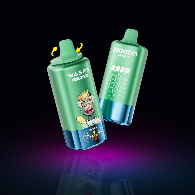 Waspe 100K Quad – Mixed Berries • Double Apple Ice • Blueberry Raspberry • Blueberry Honey