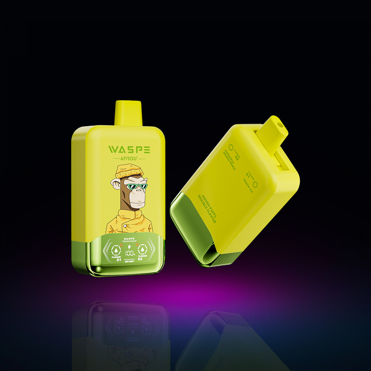 Waspe 40K Dobbelt Smag – Peach Ice • Pineapple Mango Peach